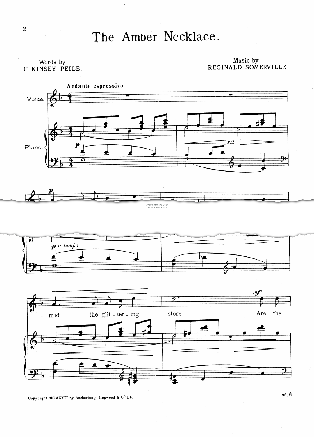 Product gallery: Page 1 of 1 The Amber Necklace, Reginald Somerville