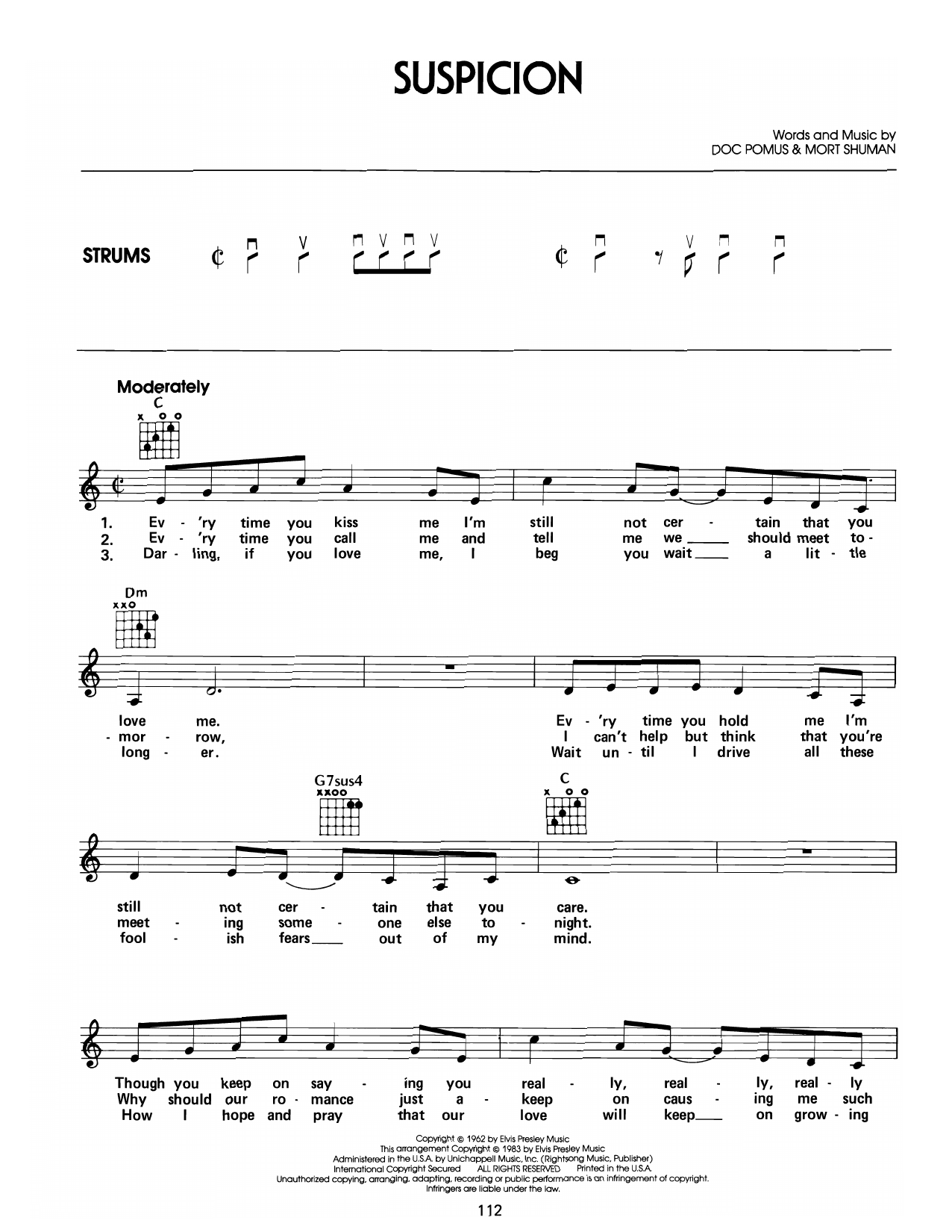 Produktgalerie: Seite 1 von 1 Suspicion, Elvis Presley, Gitarre