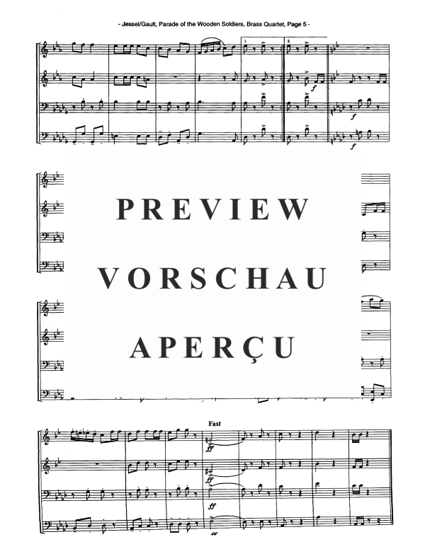 Produktgalerie: Seite 7 von 11 Parade der hölzernen Soldaten, , Blechbläserquartett