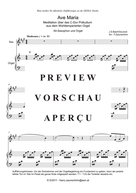 gallery: Ave Maria , , (Alt Saxophon + Orgel)