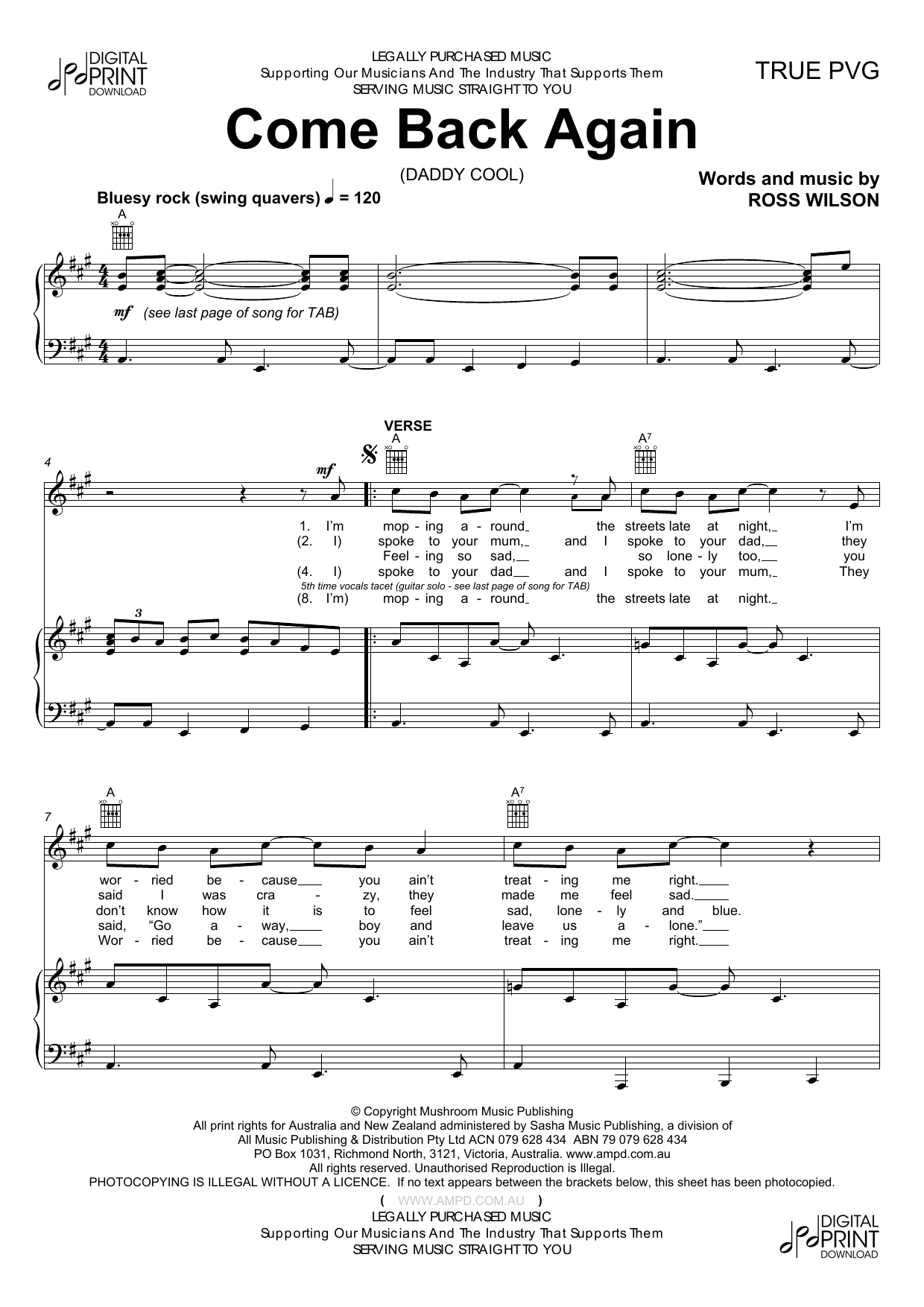 Produktbild zu: Come Back Again