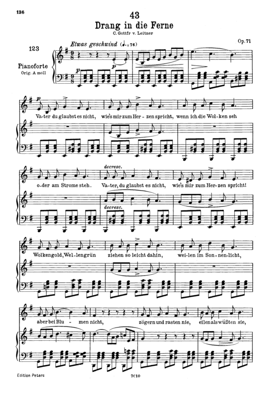 Product picture to: Drang in die Ferne D.770Franz Schubert