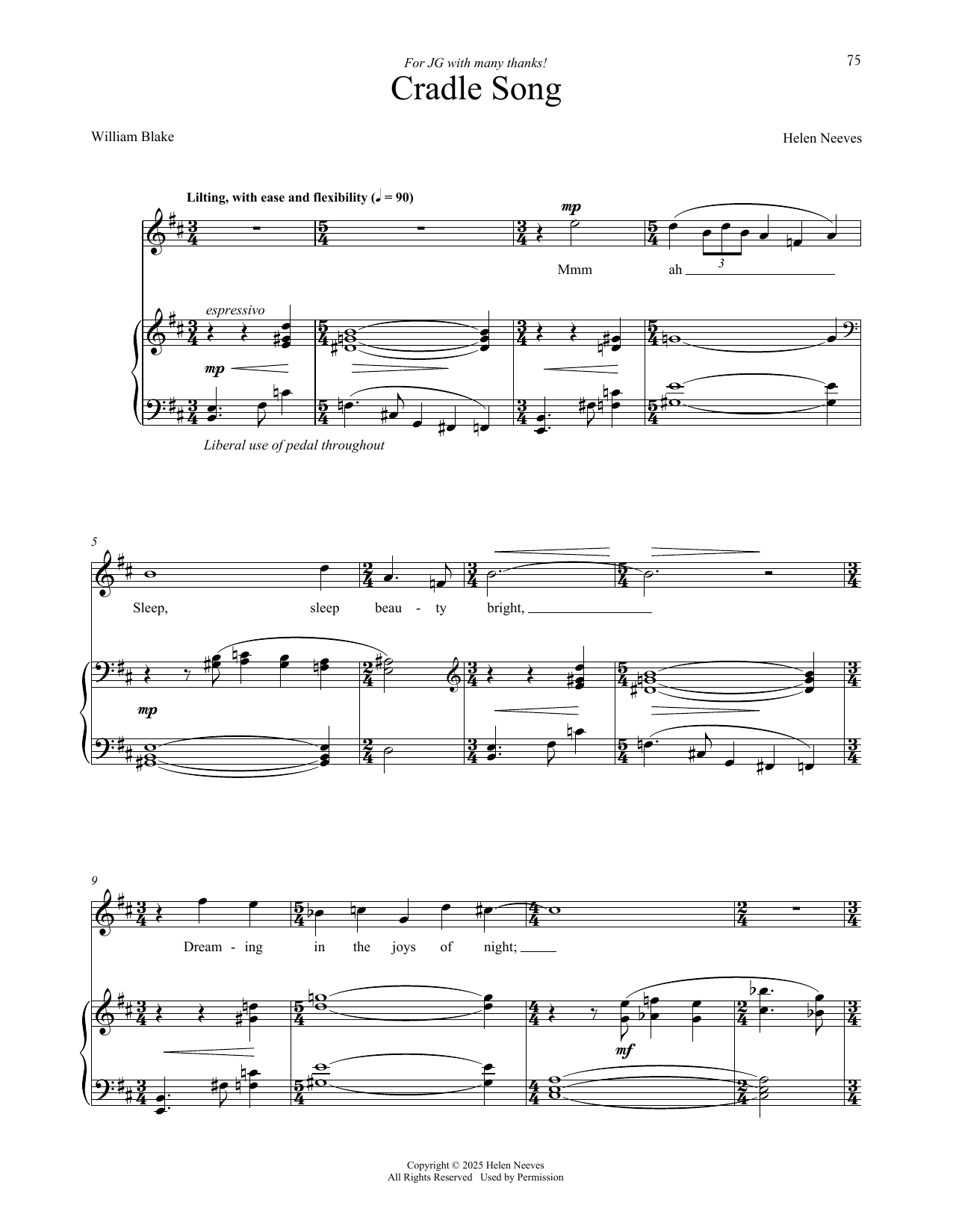 Produktgalerie: Seite 1 von 1 Cradle Song, Helen Neeves, Gesang, Klavier