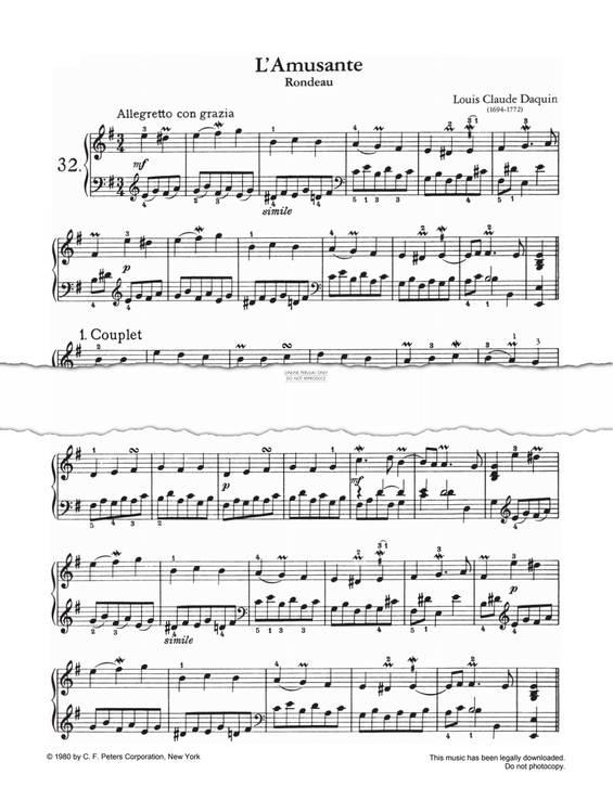 Produktgalerie: Seite 1 von 1 L'Amusante Rondeau, Louis Claude Daquin, Klavier