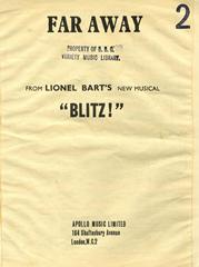 cover: Far Away (from 'Blitz'), Lionel Bart