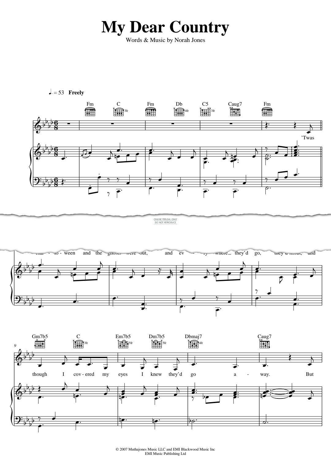 Produktgalerie: Seite 1 von 1 My Dear Country, Norah Jones, Gesang, Gitarre, Klavier