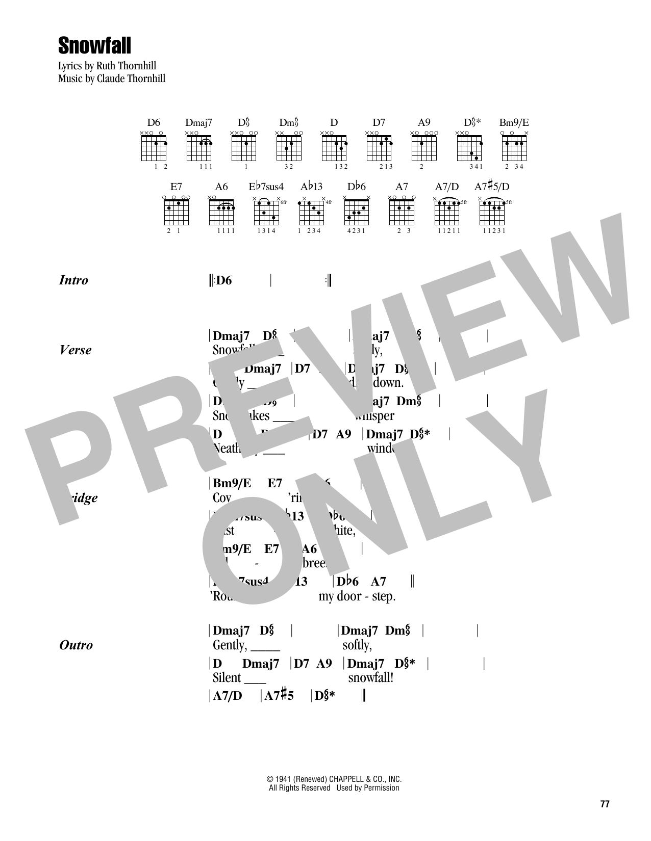 Product gallery: Page 1 of 1 Snowfall, Tony Bennett