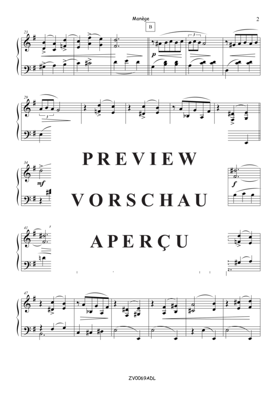 gallery: Manège , , (piano solo)
