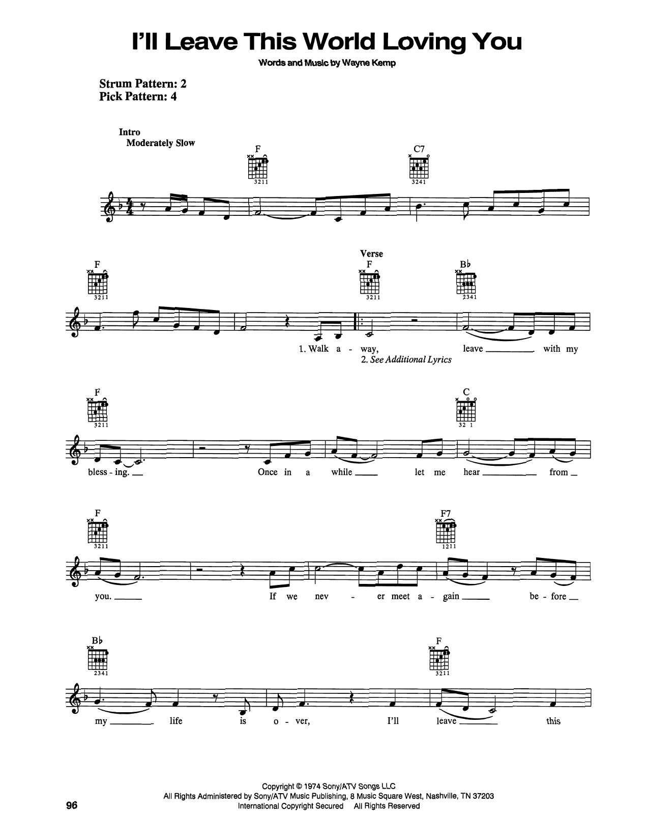 Produktbild zu: I'll Leave This World Loving You