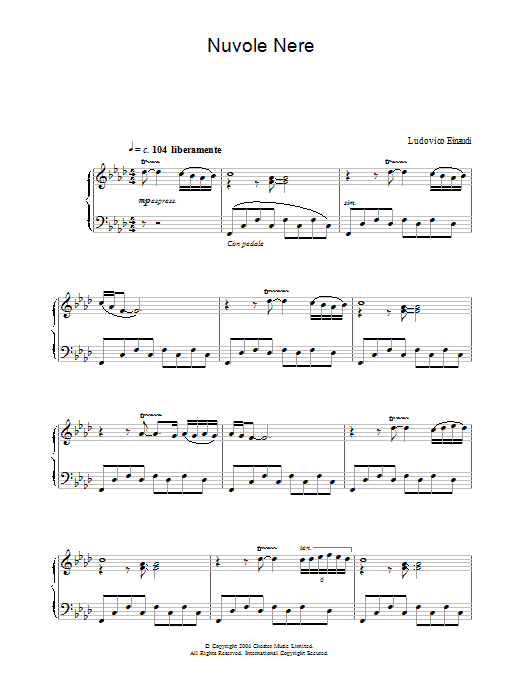 Product gallery: Page 1 of 1 Nuvole Nere, Ludovico Einaudi