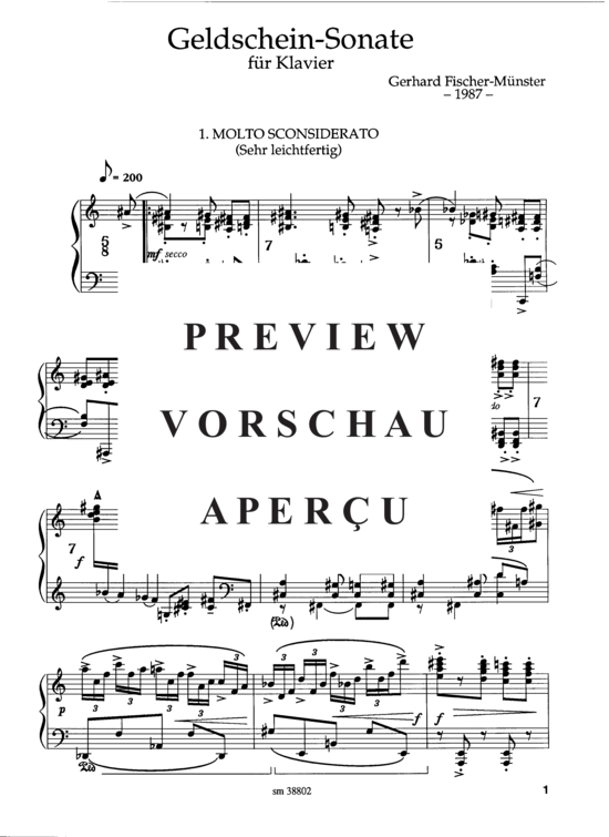 Product gallery: Page 4 of 21 Geldscheinsonate, 3 Sätze , , Piano Solo