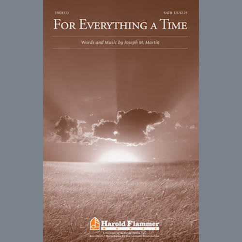 cover: For Everything A Time, Joseph Martin, Chor