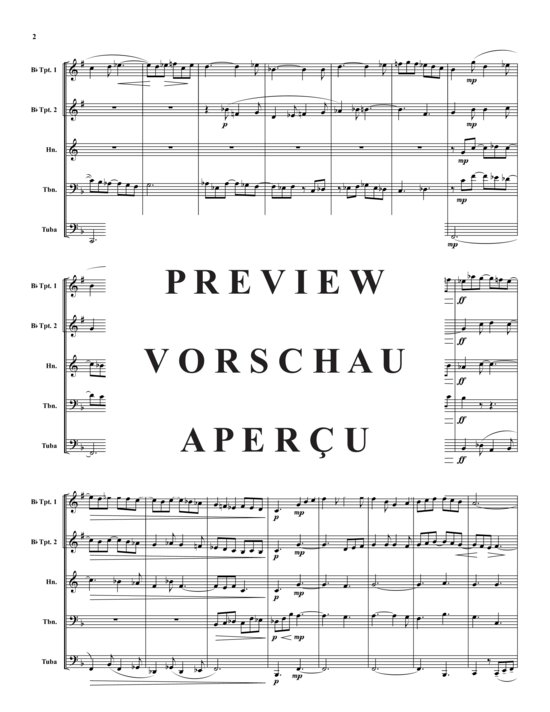 Produktgalerie: Seite 3 von 14 Prelude , , (Blechbläser-Quintett)