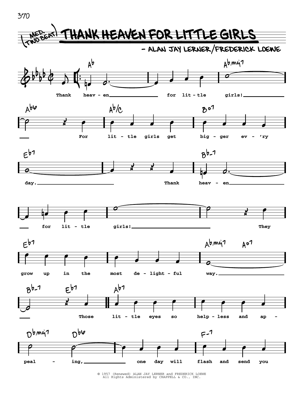 Produktbild zu: Thank Heaven For Little Girls (High Voice)