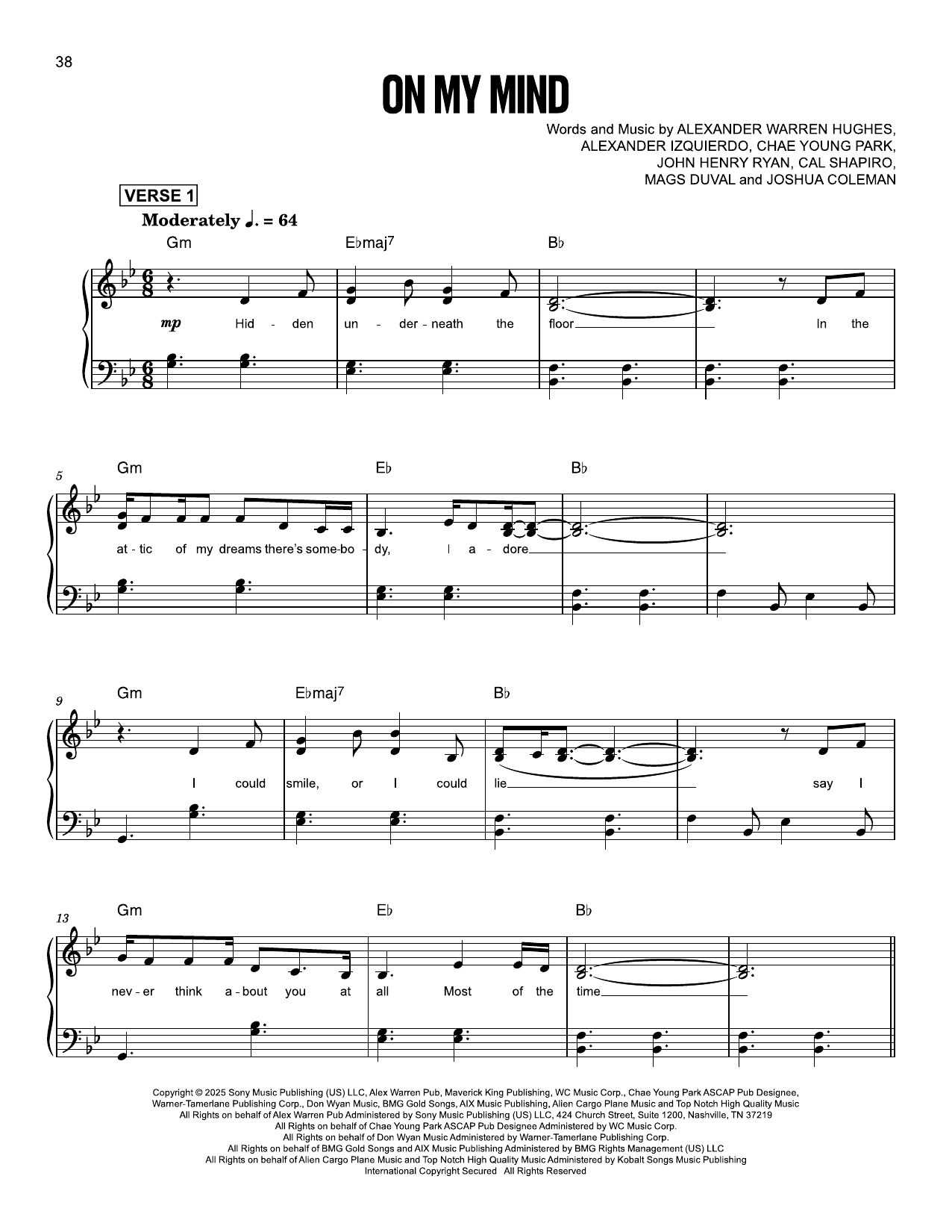 Produktgalerie: Seite 1 von 1 On My Mind, Alex Warren and ROSÉ