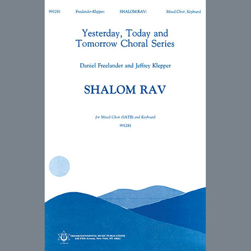 cover: Shalom Rav (arr. Stephen Richards and William Dreskin), Jeffrey Klepper and Daniel Freelander, Chor