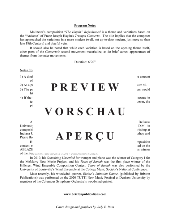 Produktgalerie: Seite 3 von 19 The Haydn Refashioned , , (Trompete und Klavier)