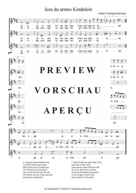 Produktbild zu: Jesu du armes Kindelein Adam Gumpelzhaimer