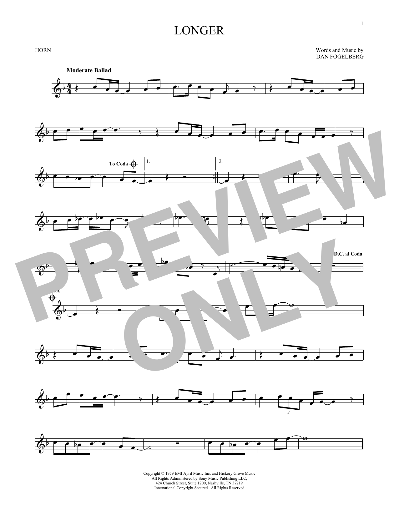 Produktgalerie: Seite 1 von 1 Longer, Dan Fogelberg, Horn