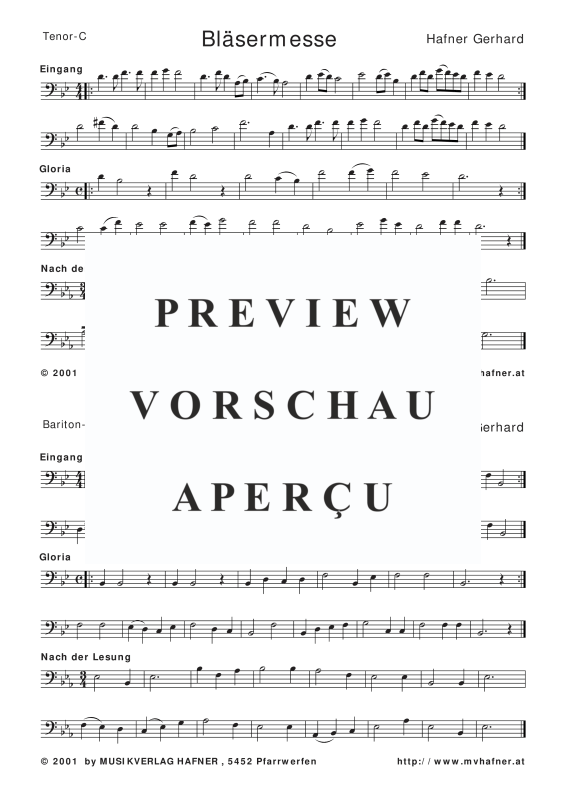 Produktgalerie: Seite 11 von 11 Bläsermesse, , Blasorchester und Chor