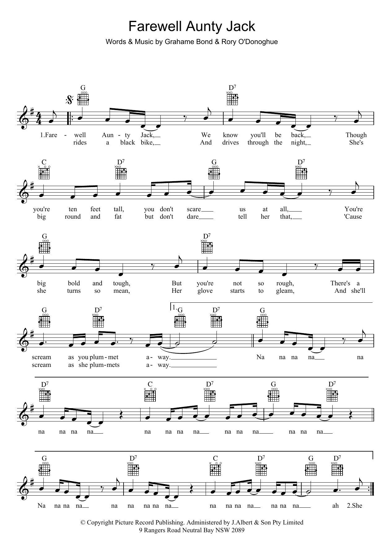 Produktbild zu: Farewell Aunty Jack