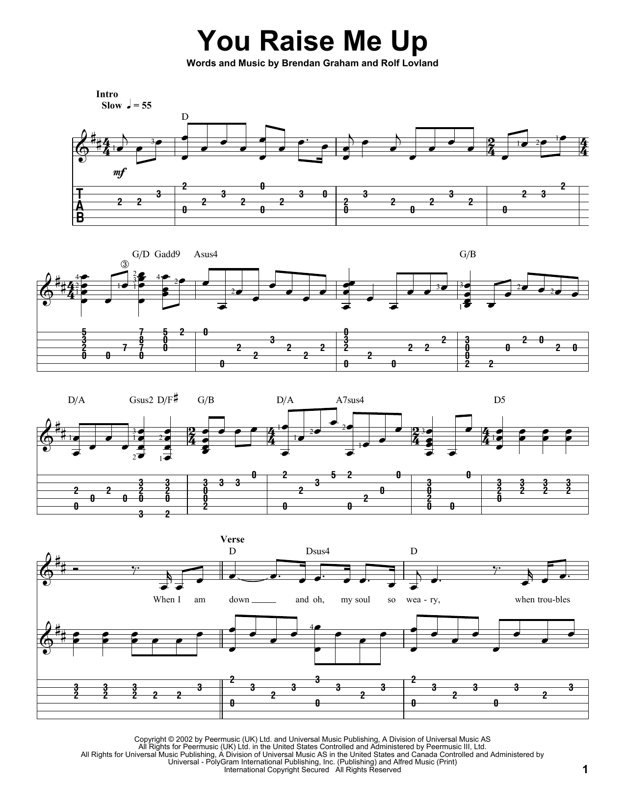 Produktbild zu: You Raise Me Up