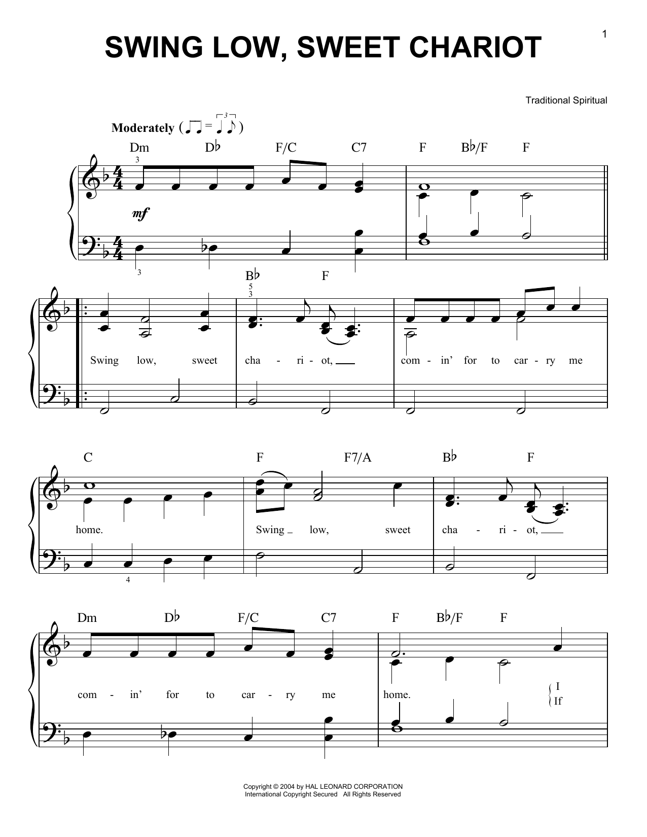 Produktbild zu: Swing Low, Sweet Chariot