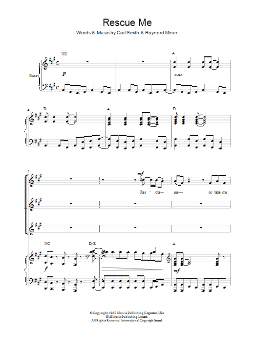 Produktgalerie: Seite 1 von 1 Rescue Me (arr. Berty Rice), Fontella Bass, Chor