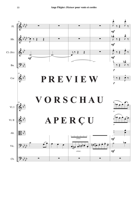 Product gallery: Page 11 of 21 Dixtuor , , (Mixed ensemble for flute, oboe, clarinet in Bb, bassoon, horn in F, + string quartet, double bass)