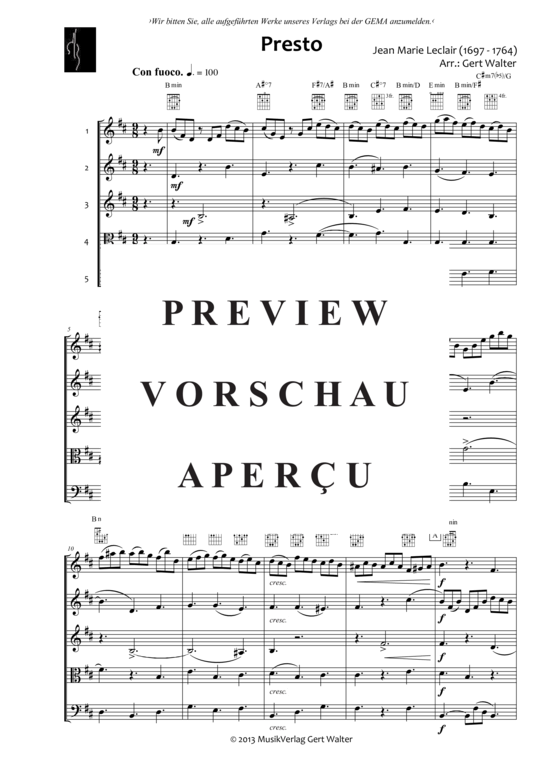 Produktgalerie: Seite 2 von 21 Presto , , (Quintett flexible Besetzung)