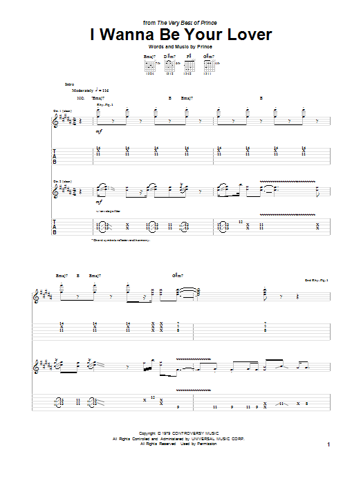 Product gallery: Page 1 of 1 I Wanna Be Your Lover, Prince