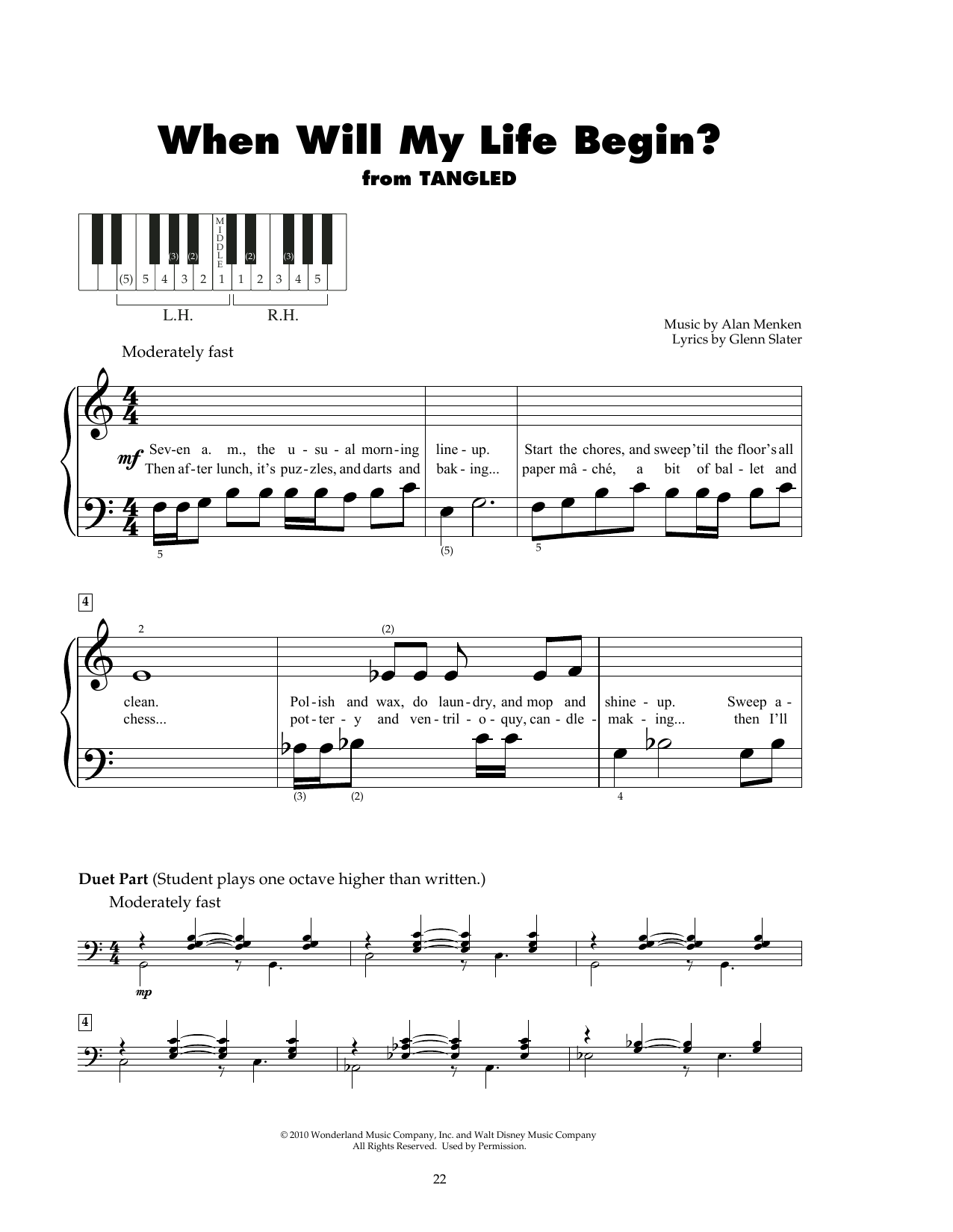 Produktbild zu: When Will My Life Begin? (from Tangled)