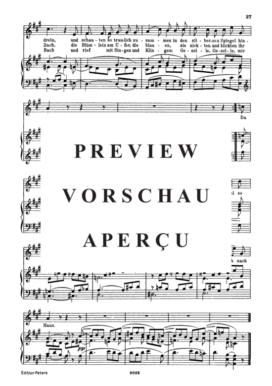 gallery: Tränenregen D.795-10 (Die Schöne Müllerin) , ,  (Gesang hoch + Klavier)