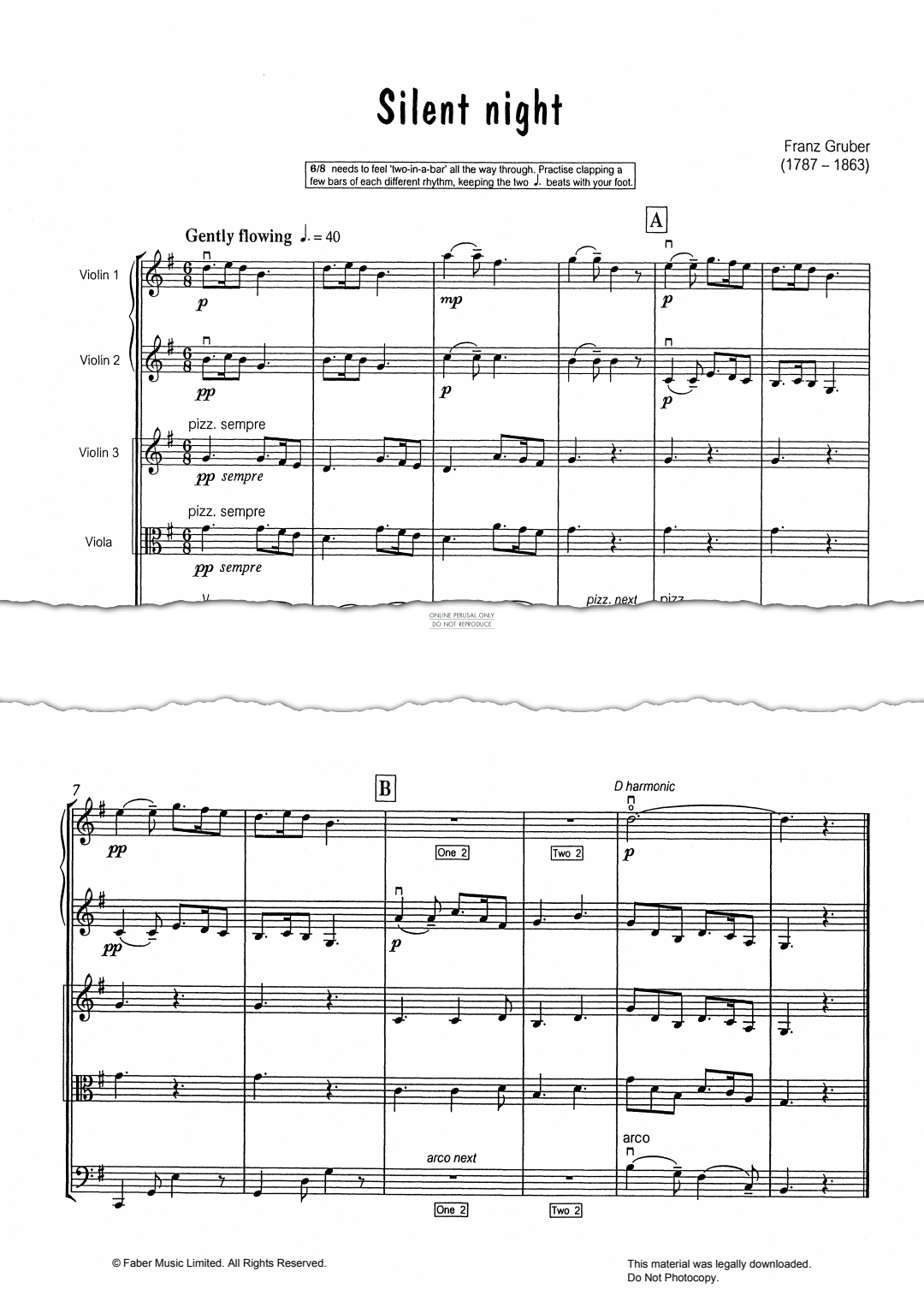 gallery: Silent Night/O Come All Ye Faithful, Franz Gruber