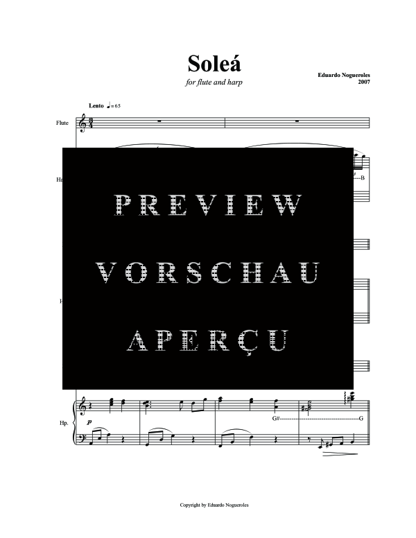 Produktgalerie: Seite 5 von 11 Soleá, , (Harfe und Flöte)