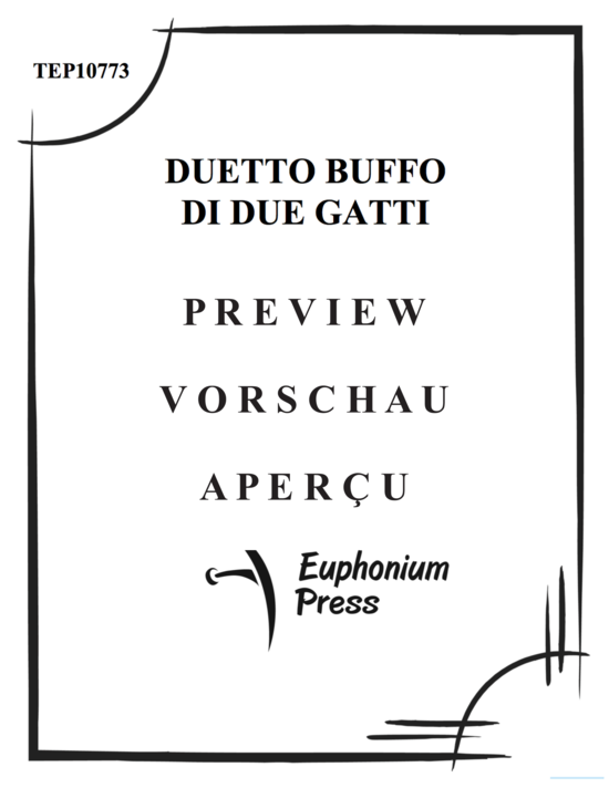 gallery: Duetto Buffo di Due Gatti , , (Sopranstimme, Euphonium + Klavier)