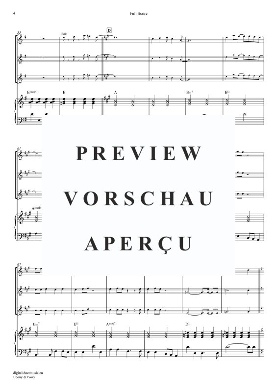 Produktgalerie: Seite 5 von 11 Ebony And Ivory, McCartney, Paul/Wonder, Stevie, (Violinen Trio + Klavier)