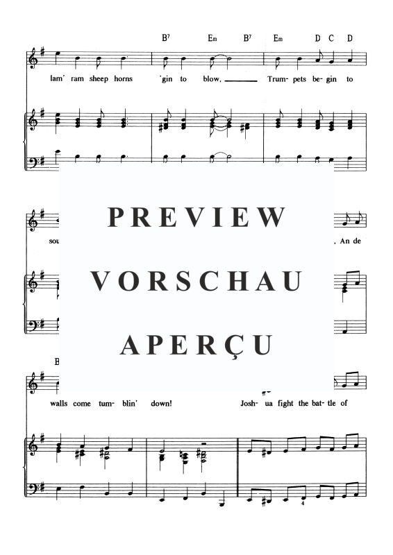 gallery: Joshua Fight the Battle, , Voice and Piano