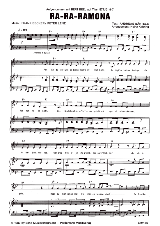 Produktbild zu: Ra-Ra-RamonaBert Beel