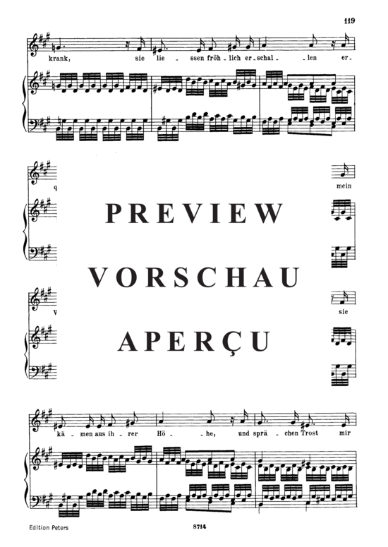 Product gallery: Page 3 of 4 Und wüssten's die Blumen, die kleinen Op.48 No.8, , Medium Voice and Piano