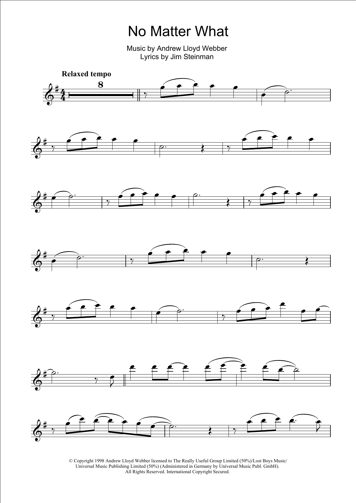 Product gallery: Page 1 of 1 No Matter What (from Whistle Down The Wind), Boyzone