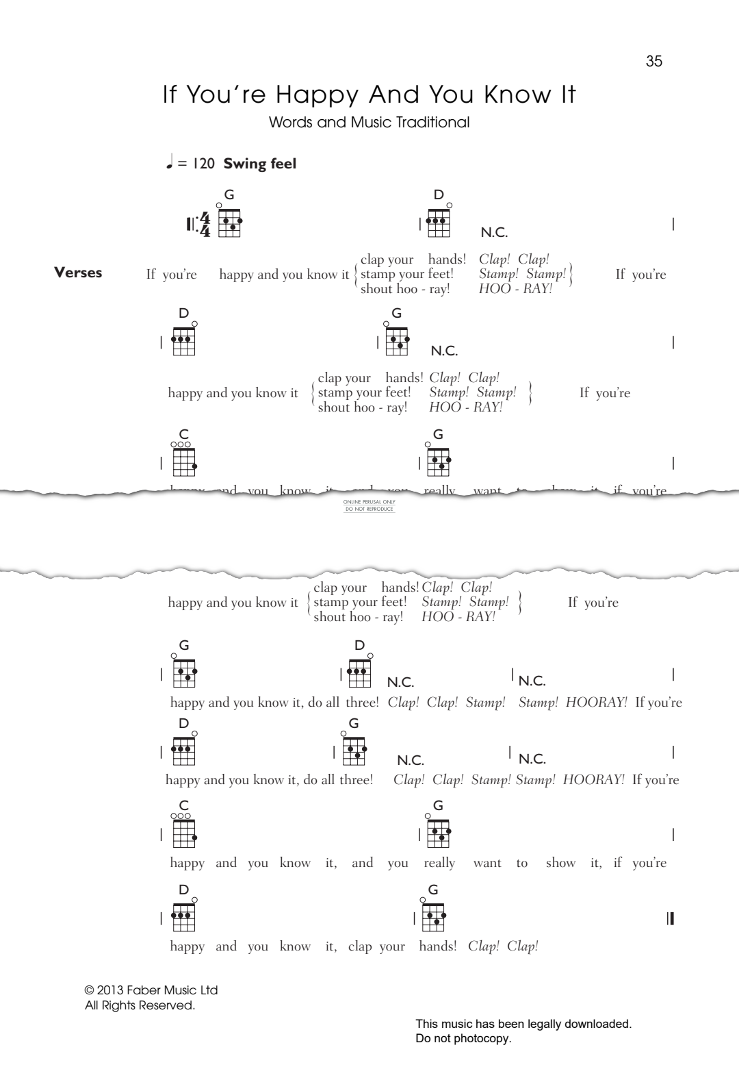 Product gallery: Page 1 of 1 If You're Happy And You Know It, Traditional