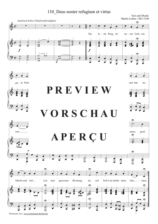 Product gallery: Page 2 of 3 Deus noster refugium et virtus , , (voice + piano)