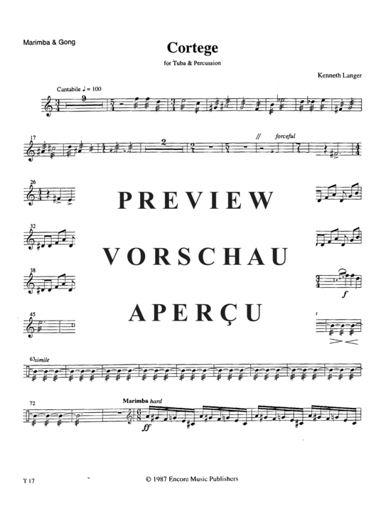 Produktgalerie: Seite 14 von 21 Cortege , , (Tuba + Percussion)