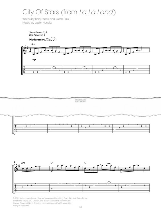 Product gallery: Page 1 of 1 City Of Stars (from 'La La Land'), Benj Pasek