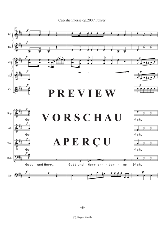gallery: Caecilienmesse op. 200 , , (Partitur + Einzelstimmen)