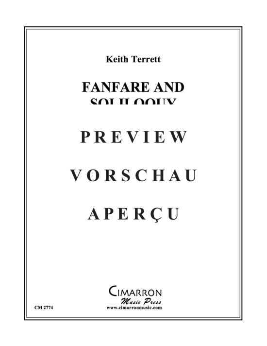 gallery: Fanfare and Soliloquoy , , (Trompete in B + Klavier)