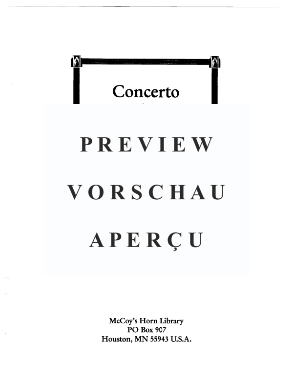 Produktgalerie: Seite 5 von 11 Concerto in F-Dur, , Horn in F und Klavier