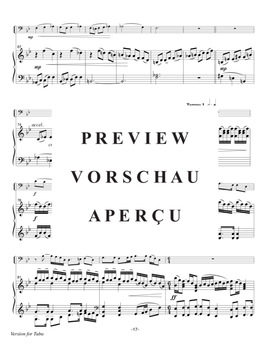 Product gallery: Page 19 of 21 Pershing Concerto , , (tuba + piano)
