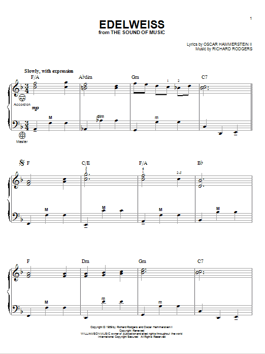 Product gallery: Page 1 of 1 Edelweiss, Rodgers & Hammerstein